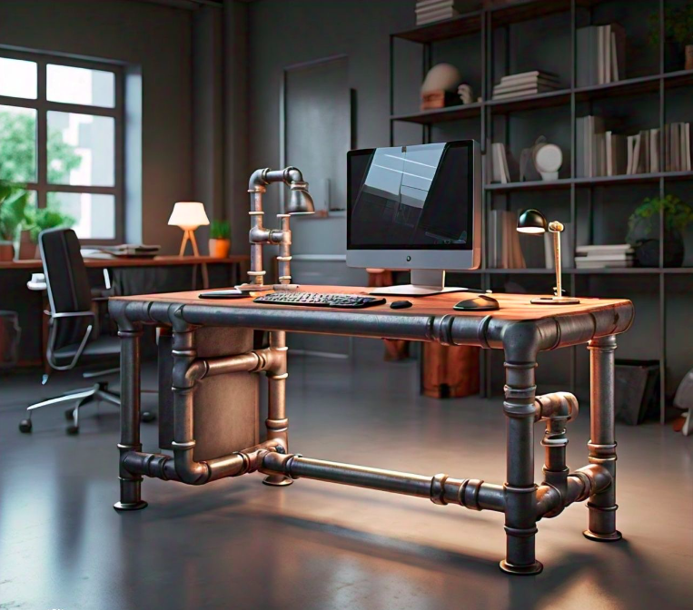 Industrial Pipe Desk